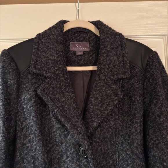 NWT Women's Gallery New York Wool Blend Coat Sz. M Charcoal Gray - Picture 8 of 10